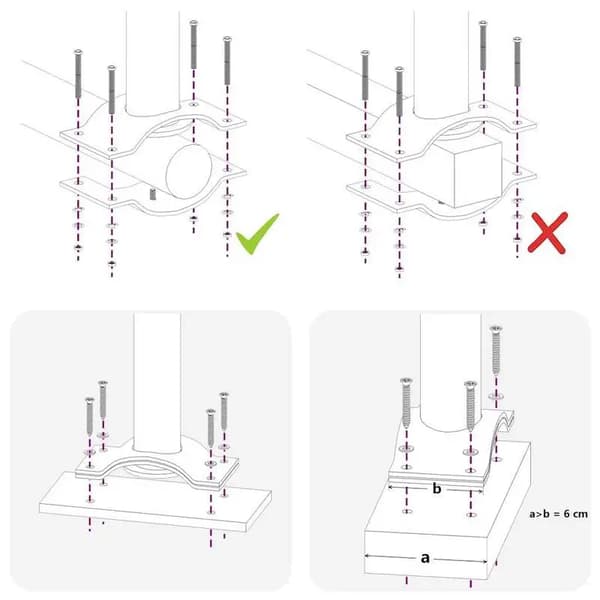 Sidelæse, Lærredsmateriale, UV-bestandig,Sort