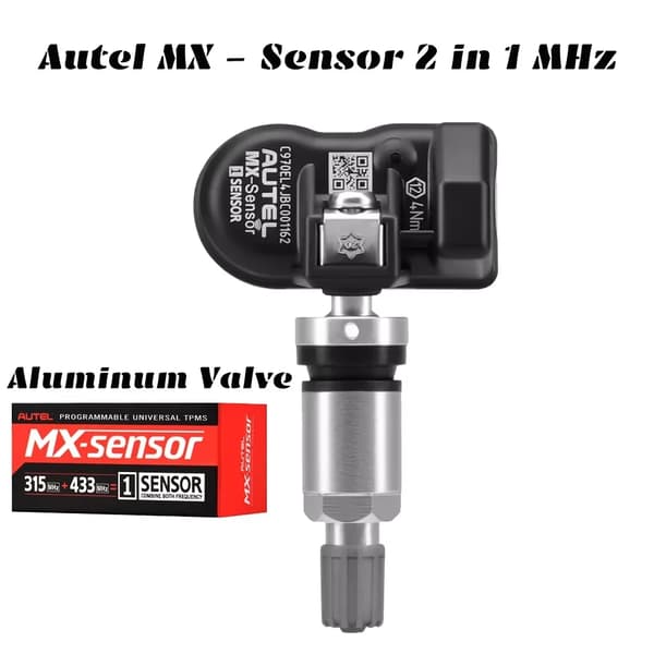 TPMS-sensor, dubbelbandsfrekvens, bred kompatibilitet, Aluminium