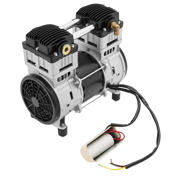 Luftkompressor Pump Huvud, 1500W Motor, Överhettningsskydd,Silver