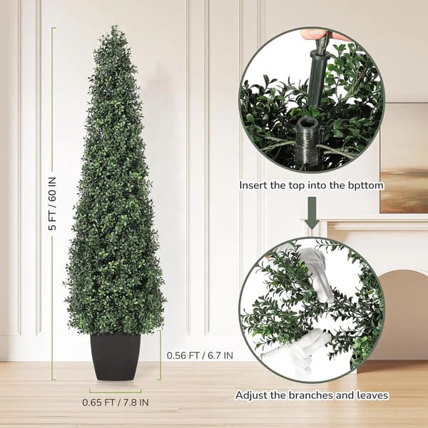Topiary Træ, UV Resistens, Ingen Vedligeholdelse,150cm 5FT