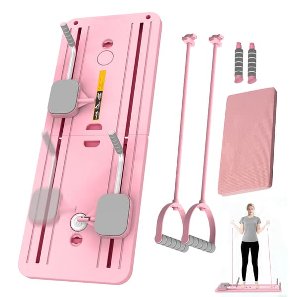 Fitnessbräda, Fällbar Design, Halkfri Yta,Rosa