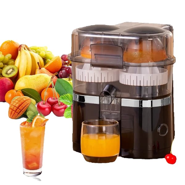 Juicer, Automatisk Presning, Dobbelt Skål Design,Sort