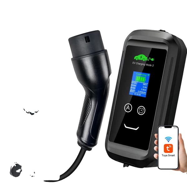 Bærbar EV-lader, WiFi-forbindelse, Hurtig opladning,22KW 7M APP