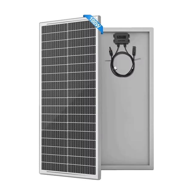 Solpanel, Hög Effektivitet, Hållbar Design,100W 1Stk