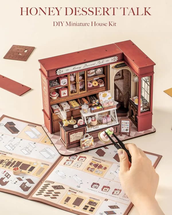 Dukkesæt, Elegant Design, DIY Håndværksprojekt,Honning Dessert Samtale