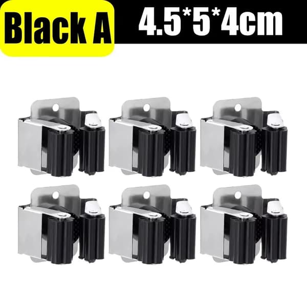 Værktøjsopbevaringshylde, Væghængt, Rustbestandig,Sort A, 4PCS-b