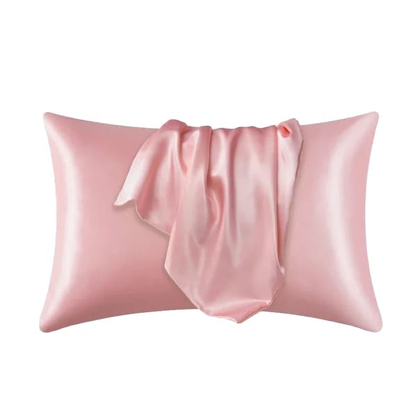 Örngott, Mjuk Polyester/Bomullsmix, Enfärgad Design,51cmx75cm, Rosa