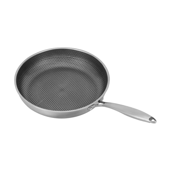 Wok, 410 rustfrit stål, non-stick belægning,sort