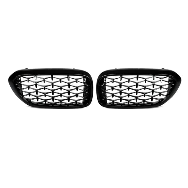 Framgrill, Diamantstil, Lätt Installation,svart
