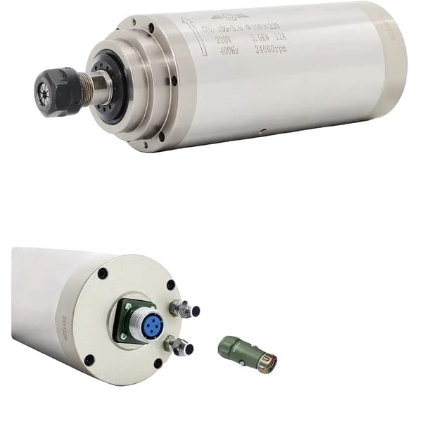Spindelmotor, vandkølet, CNC-kompatibilitet,Bare spindel