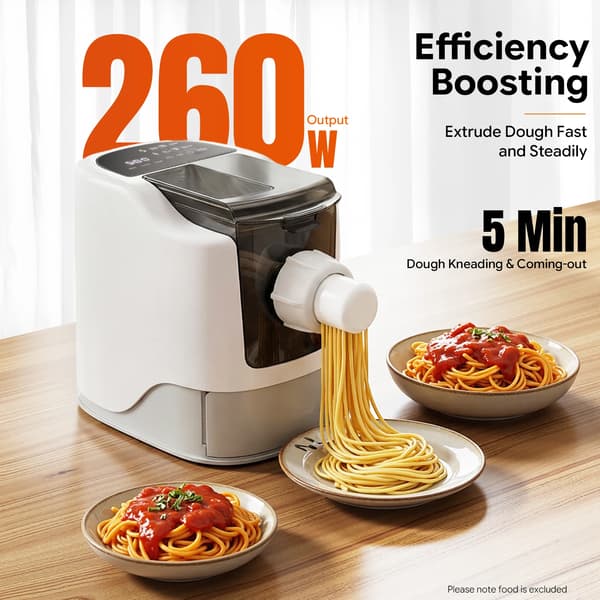 Noodlemaskine, Automatisk, Rustfrit Stål,HVID, EU, 220 V