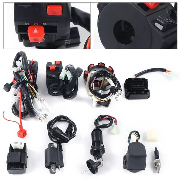 Elektrisk Kabelforbindelse, Komplet Sæt, ATV/Quad Kompatibilitet,sort