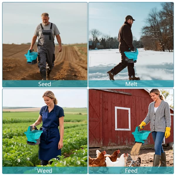 Såmaskin, Sladdlös Handhållen Design, Justerbara Såfunktioner,grön