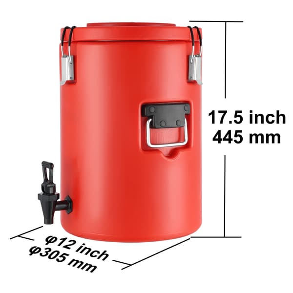 Drikkevaredispenser, Isoleret Rustfrit Stål, Stor Kapacitet,5 gal