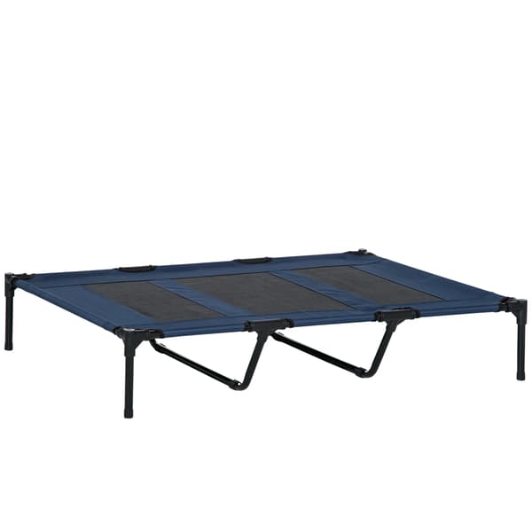 Hundsäng, Upphöjd Design, Andningsbart Tyg, Blå
