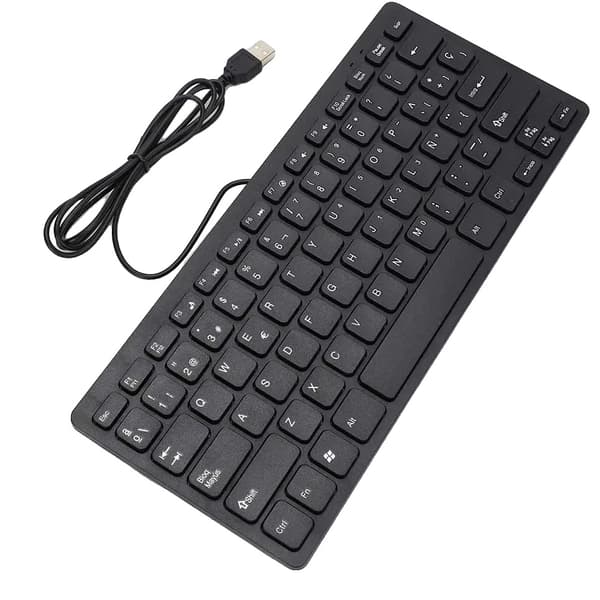 Tastatur, USB-forbindelse, Stille drift,sort