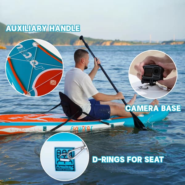 Stand Up Paddle Board, Holdbart Materiale, Skridsikker Overflade,SUPFW08C