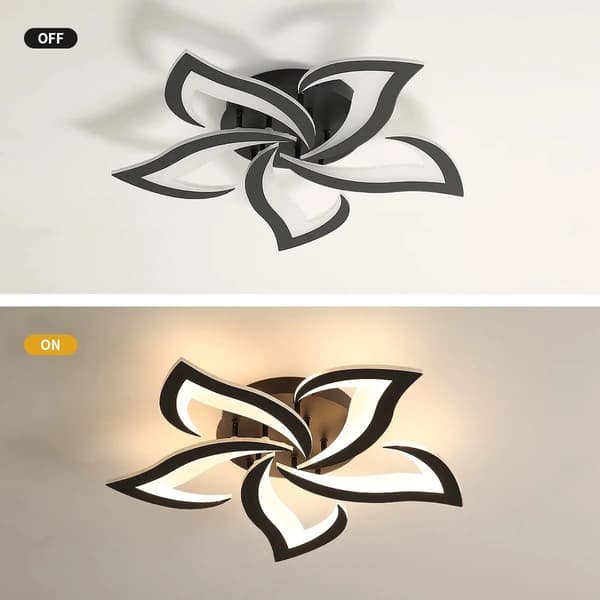 Loftlampe, Moderne Design, 5 LED Lyskilder,sort