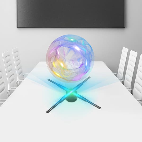 Hologramfläkt, Fjärrkontroll, 3D-display, 20W Effekt, 52cm Dimensioner, Stöder MP4/JPG