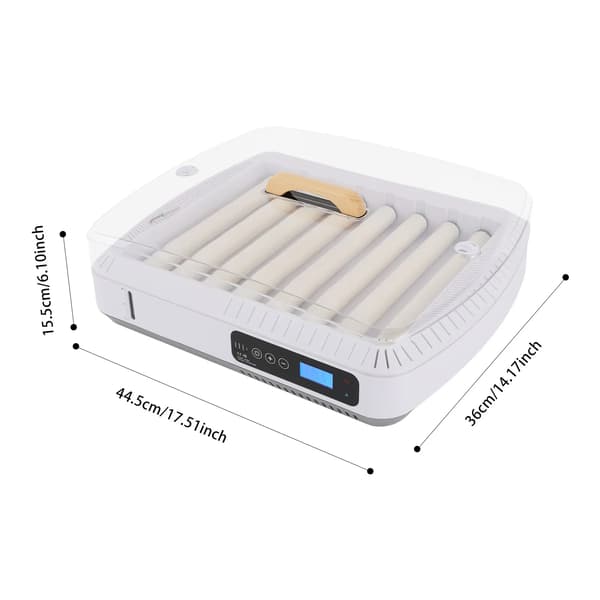 Ägginkubator, Automatisk Drift, 35 Ägg Kapacitet,VIT