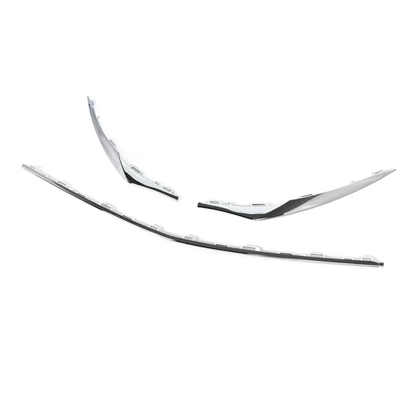 Front Bumper Nedre Ansigt Bar Moulding Trim, Holdbart ABS Plastik, Direkte Erstatning,Krom