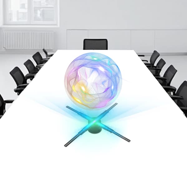 Hologramfläkt, Fjärrkontroll, 3D-display, 20W Effekt, 52cm Dimensioner, Stöder MP4/JPG
