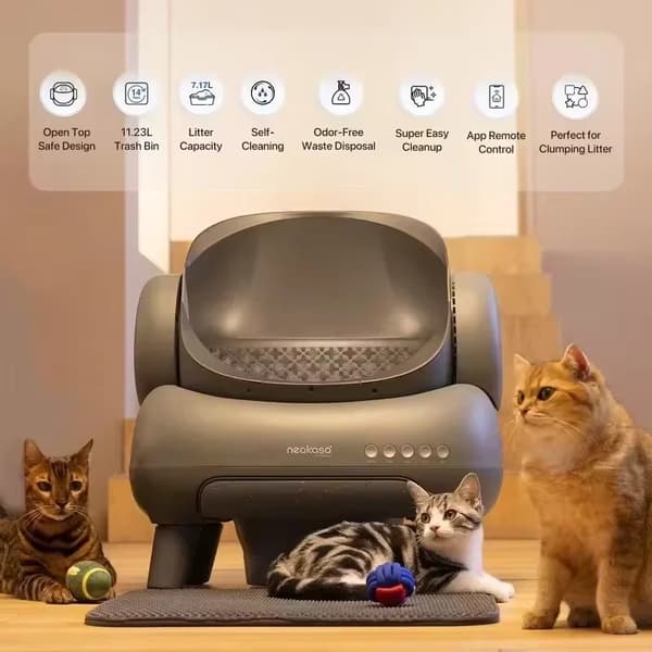 Smart kattebakke, effektiv selvrensning, app kontrol,M1