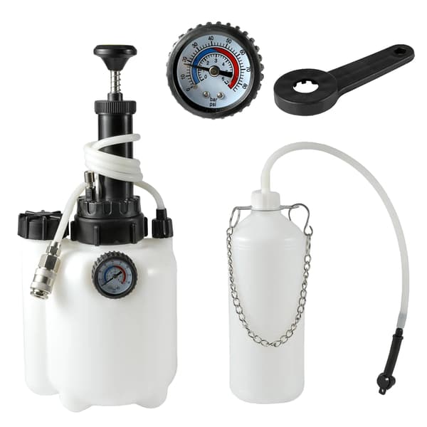 Bremsebleeder, 3L kapacitet, trykmåler,3L