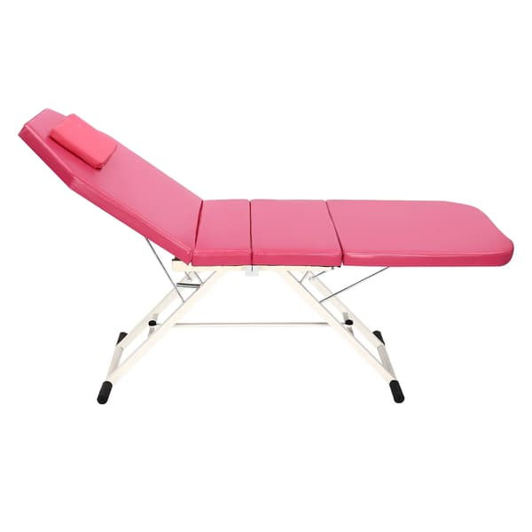 Massagebord, Foldbart Design, Høj Vægtkapacitet,Pink