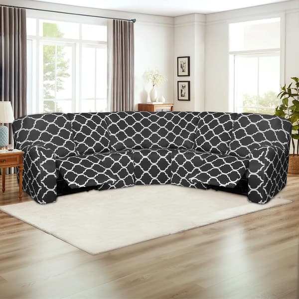 Lænestol Sofa Covers, Blødt Materiale, Skridsikker Design,Mørk grå