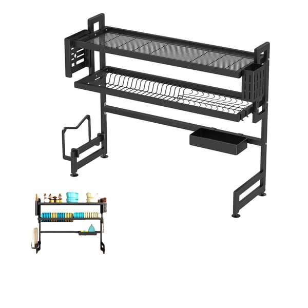 Overvaskeskuffe til opvask, Justerbar, 2-niveau design,2-niveau