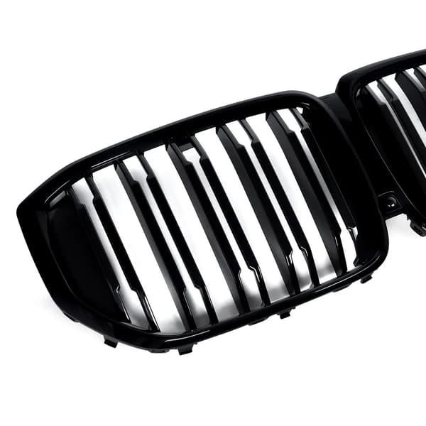 Front Bumper Gitter, Dobbelt Lameldesign, Nem Installation,glans sort