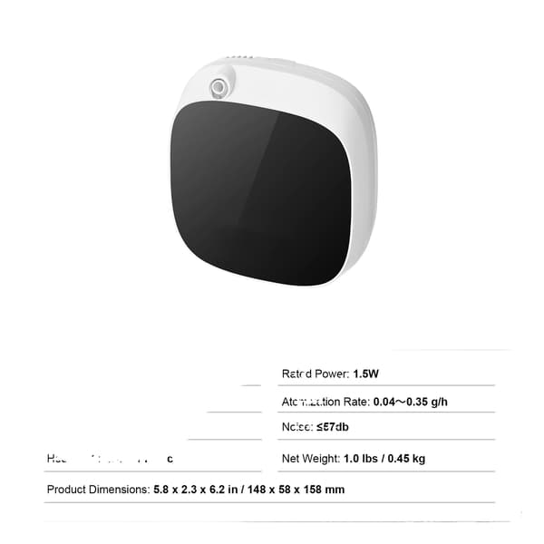Eterisk Olja Diffuser, Bluetooth-anslutning, Stort Täckningsområde,100ml