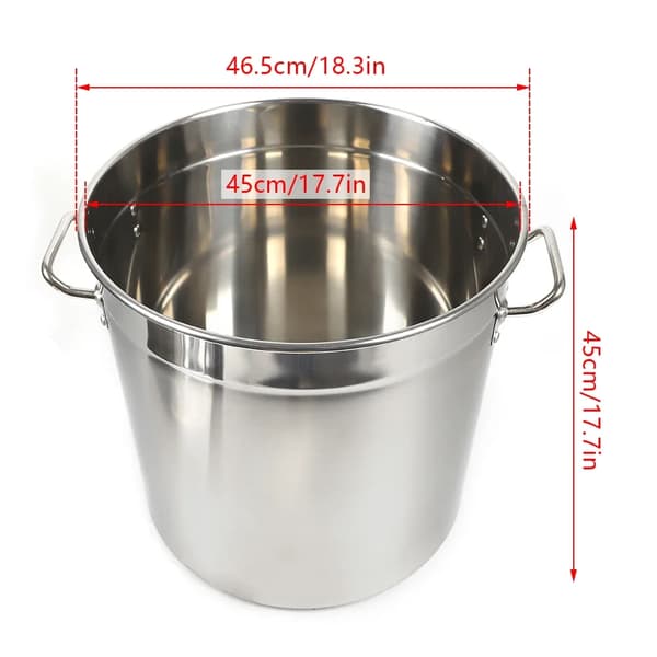 Soppa Kastrull, Hållbart Rostfritt Stål, Högkapacitets Matlagning,5L-a, 70L