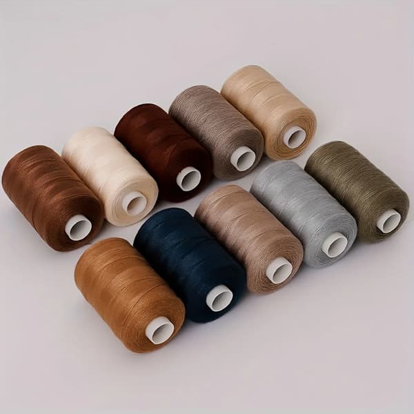 Håndsyningstråd, Multifarvet Assortiment, 1000 Yards Længde,J