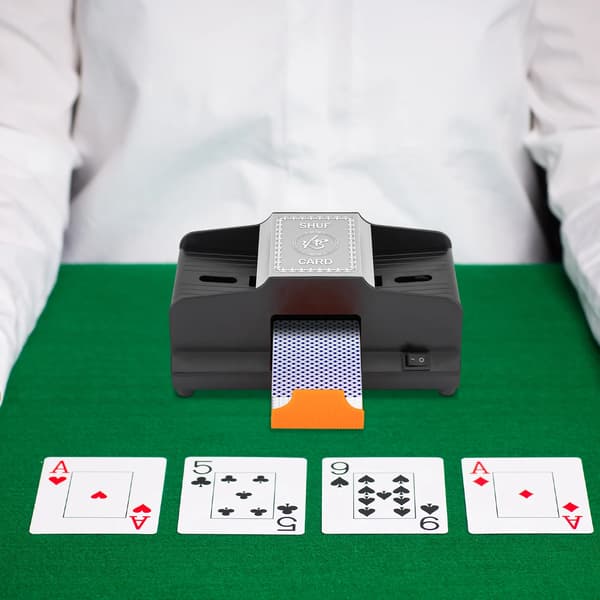 Automatisk kortblander, to blandingsmetoder, dual strømforsyning,sort