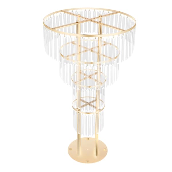 Blomsterstand, 4-lags design, fritstående,Guld