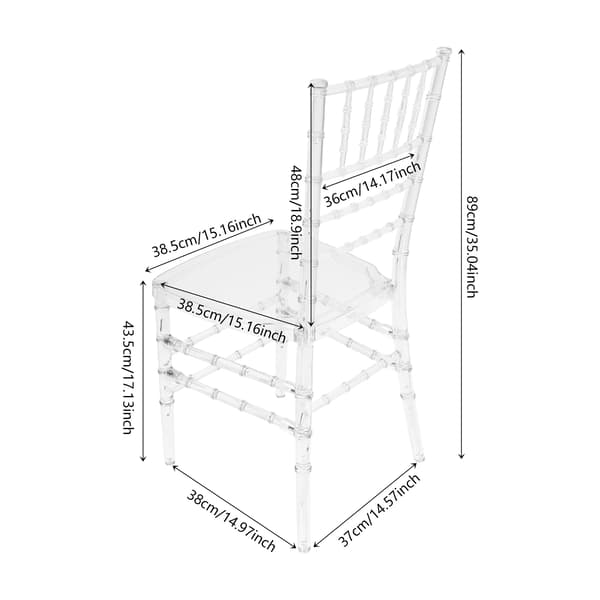Stolar, Stapelbar Design, Modern Estetik,Transparent