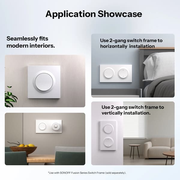Zigbee Smart Vægbryder, Ingen Neutral Stige Krævet, Problemfri Integration,ZBMINIL2-E