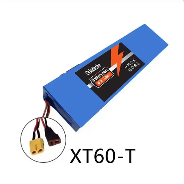 Batteripack, 60000mAh kapacitet, 48V spänning,13S4P-XT60-T