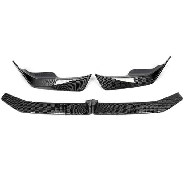 Front Bumper Splitter, ABS Plast, Nem Installation,Kulfiberlook