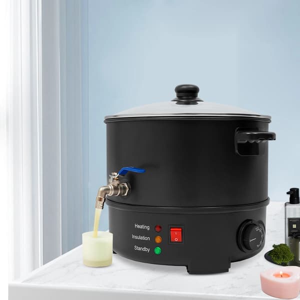 Voks Smelter, 8L Kapacitet, Effektiv Opvarmning,sort