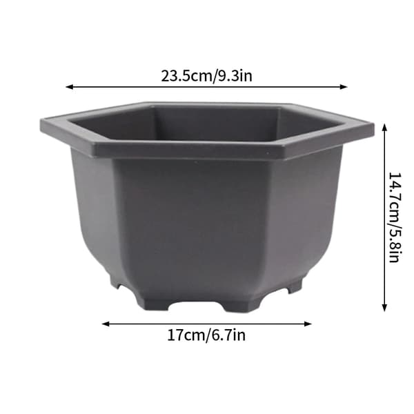 Träningspott, Lättviktsplast, Förbättrad Dräneringsdesign,C hexagonal L, som bild-a