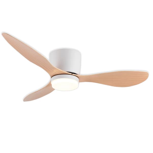 Loftventilator, LED-belysning, hviskende stille drift,42inch-a, Appelsin