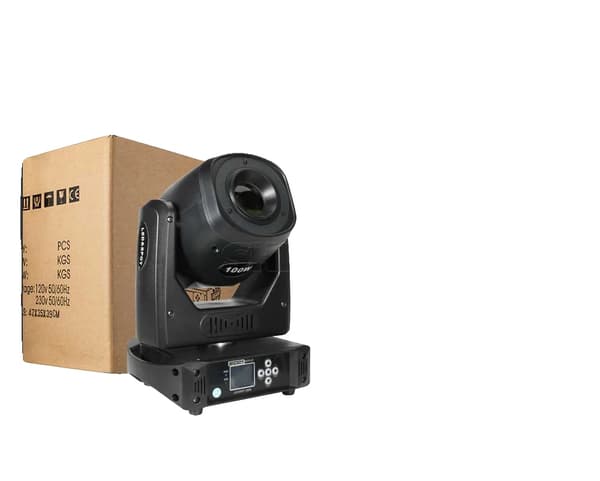 Spot Moving Head, DMX-kontroll, Mångsidiga belysningseffekter,LED 100W Med Ring
