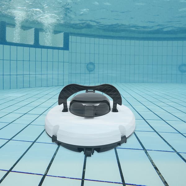 Robotisk Poolstädare, Autonom Drift, Sladdlös Design,VIT