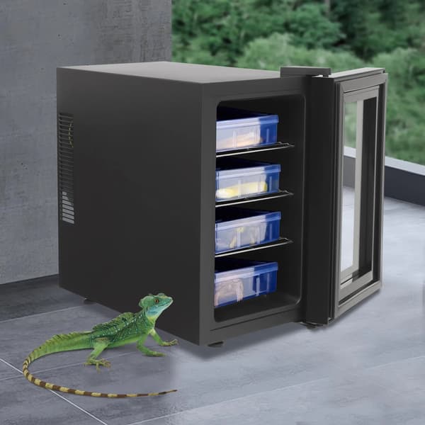Reptilinkubator, Temperaturkontroll, Tyst Drift,Mörkgrå