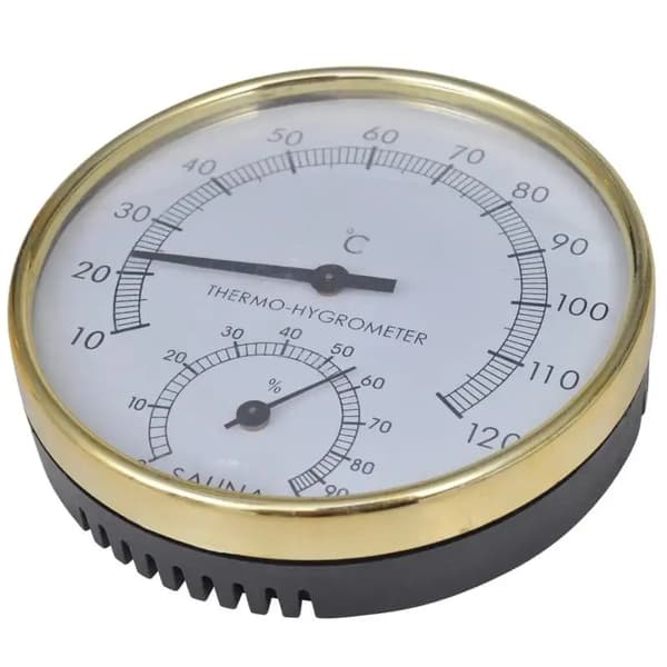 Sauna Tilbehørssæt, Vandtæt Spand, Termo-Hygrometer,hær grøn