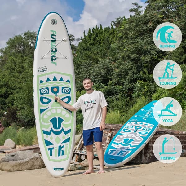 Paddle Board, Oppustelig PVC, Stabil til Alsidig Brug,SUPFW05A