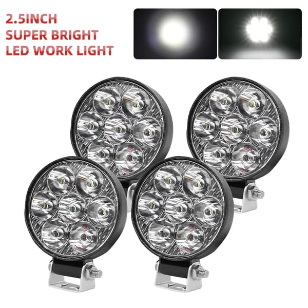 Arbejdslampe, Super Lys, Vandtæt,4PC 2.5inch Lys